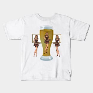 girl in drink Kids T-Shirt